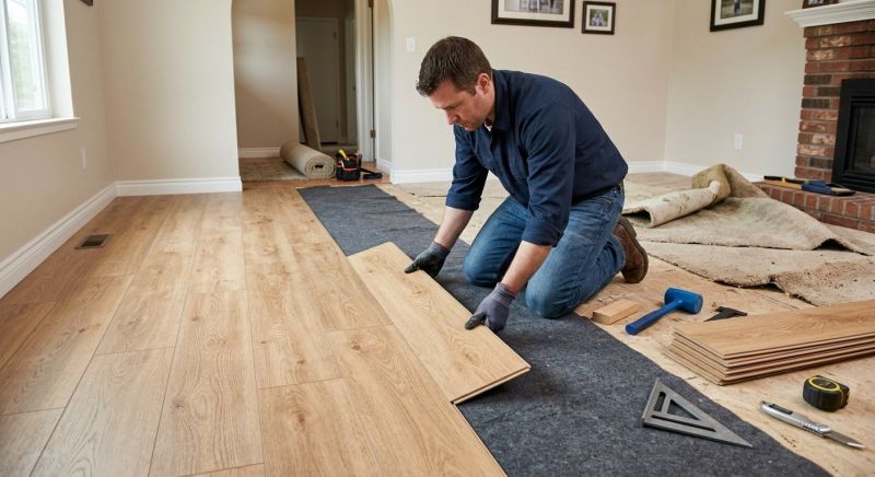 Laminate Floor Remodeling in Ellington, CT