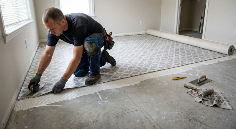 Sheet Flooring Installation in East Hampton, CT