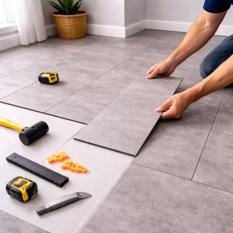 Vinyl Tile Replacement in Ellington, CT